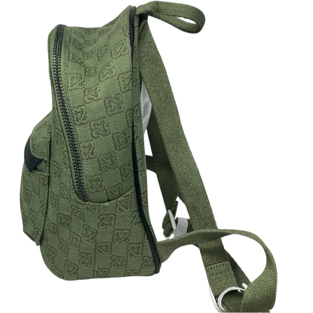 Jordan Backpack Womens‎ Green Mini Nike Monogram Logo Jacquard School 8L 7A0761